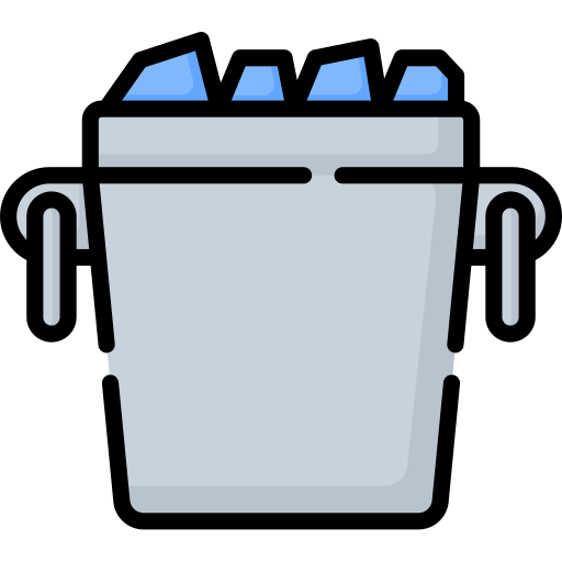 Ice bucket Special Lineal color icon