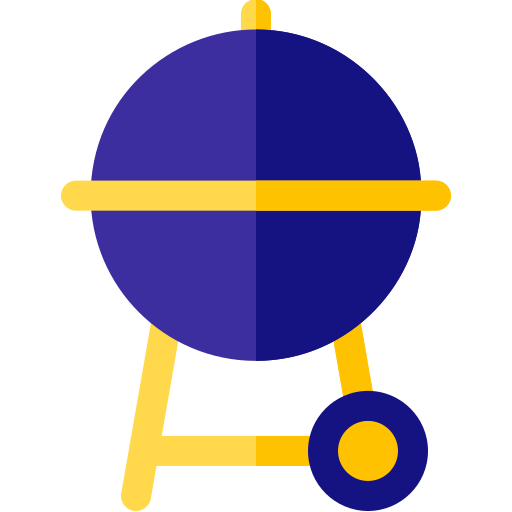 parrilla Basic Rounded Flat icono