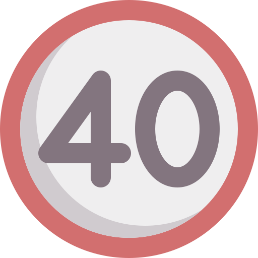 Speed limit Special Flat icon