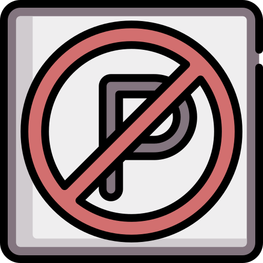 parcheggio vietato Special Lineal color icona