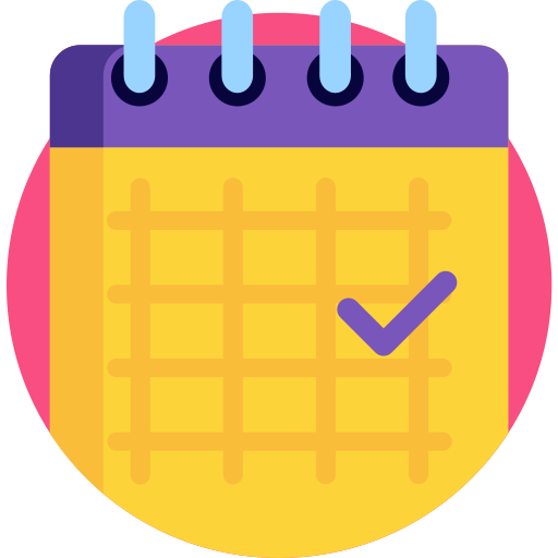 Calendar Detailed Flat Circular Flat icon