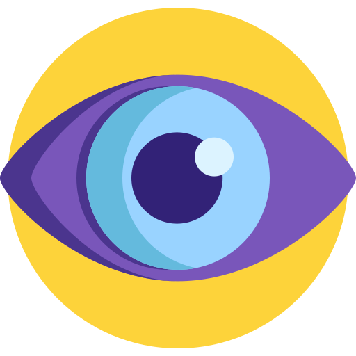 Eye Detailed Flat Circular Flat icon