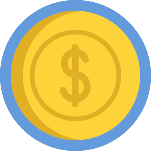 moneta Detailed Flat Circular Flat icona
