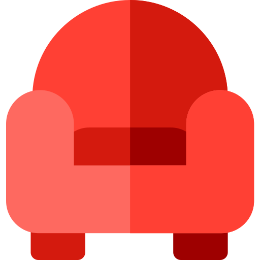 アームチェア Basic Rounded Flat icon