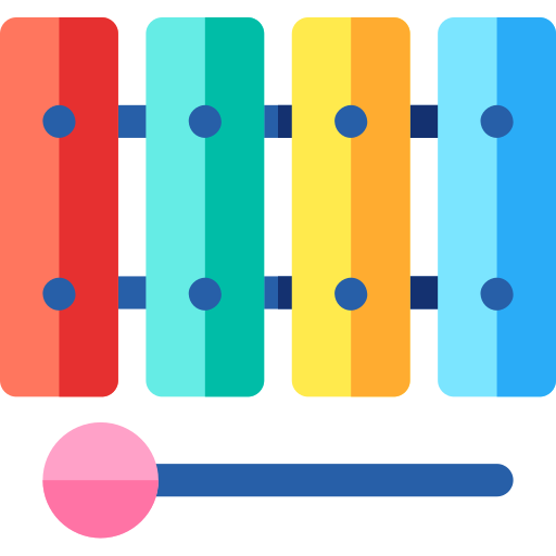 xylofoon Basic Rounded Flat icoon