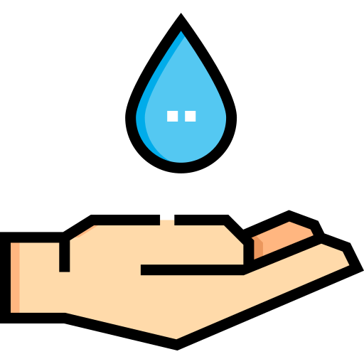 水を節約する Detailed Straight Lineal color icon