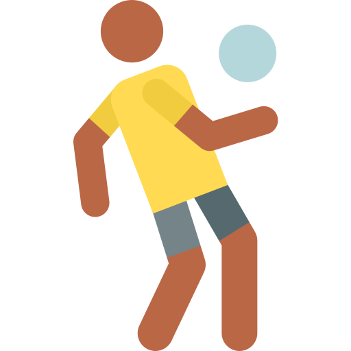 voetbalspeler Pictograms Colour icoon