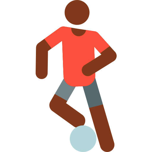 fußballspieler Pictograms Colour icon