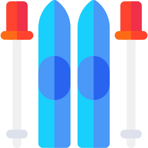 Esquiar Basic Rounded Flat icono