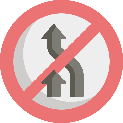 Prohibido adelantar Special Flat icono