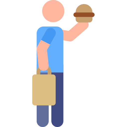 Delivery man Pictograms Colour icon