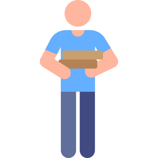 Delivery man Pictograms Colour icon