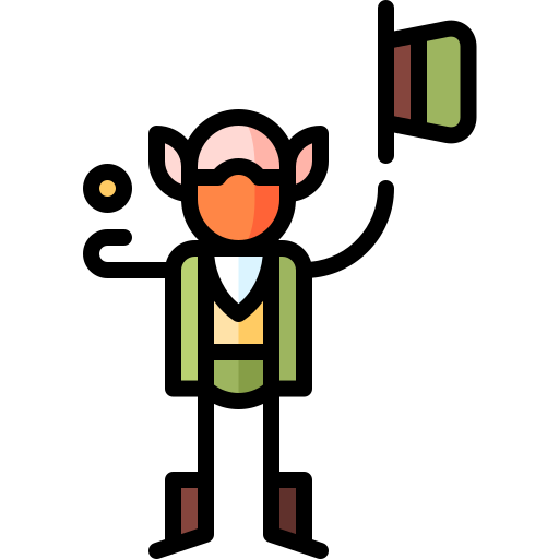 Duende Puppet Characters Lineal Color icono