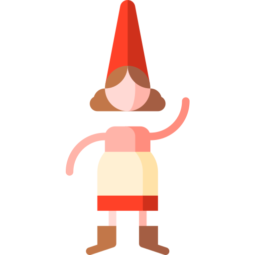 gnome Puppet Characters Flat Icône