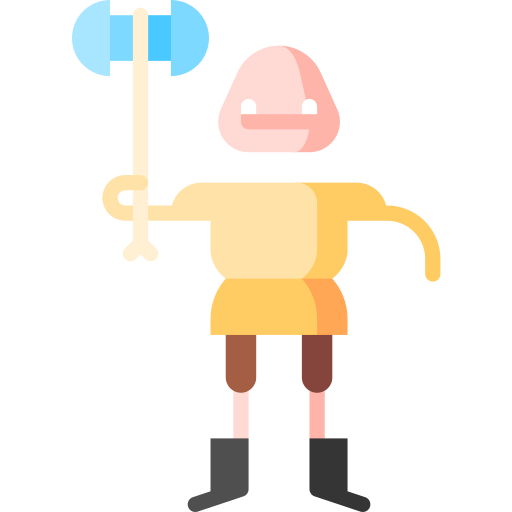 Ogre Puppet Characters Flat icon
