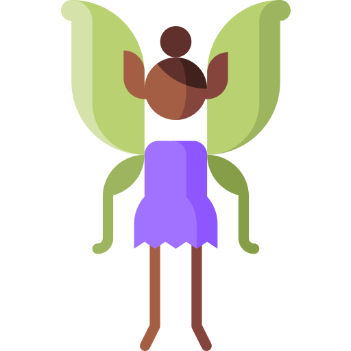 Fairy Puppet Characters Flat icon