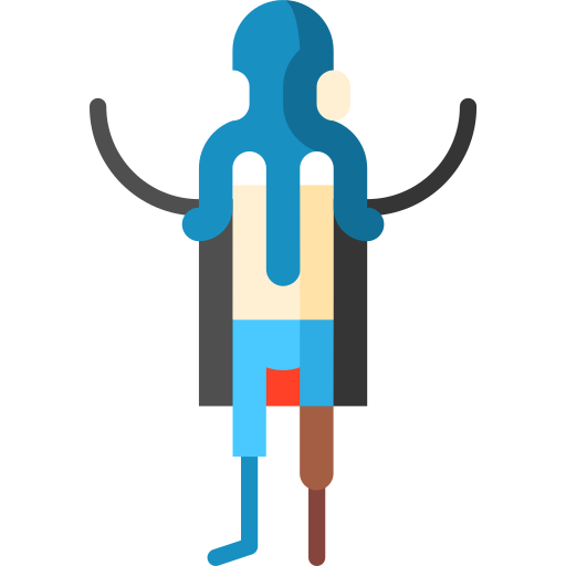 바다 생물 Puppet Characters Flat icon