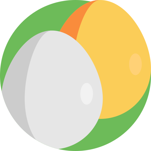 des œufs Detailed Flat Circular Flat Icône