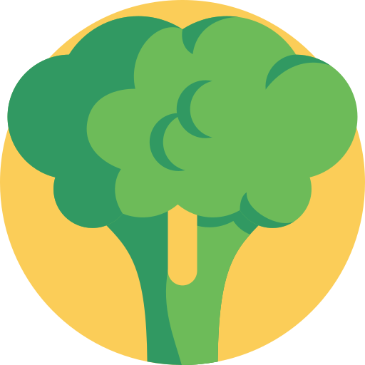 broccoli Detailed Flat Circular Flat icoon