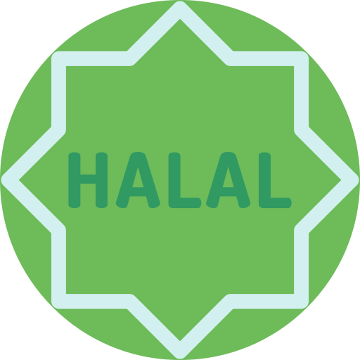 Halal Detailed Flat Circular Flat icono