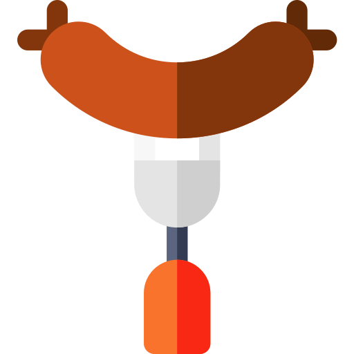 Salchicha Basic Rounded Flat icono