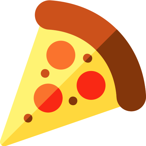 Pizza Basic Rounded Flat icono