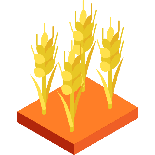 Пшеницы Isometric Flat иконка