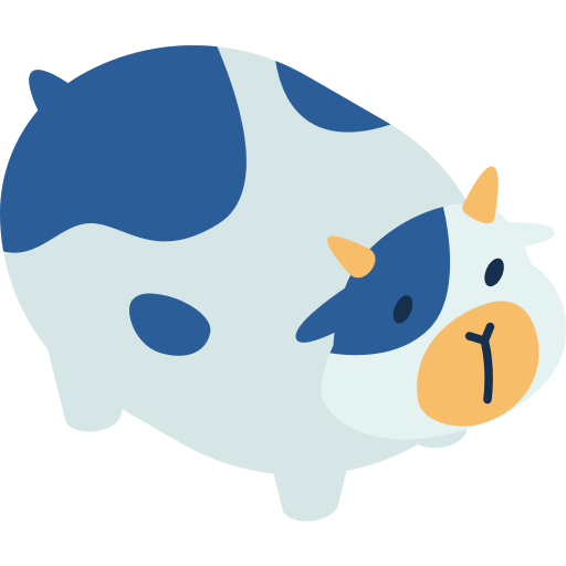 Cow Isometric Flat icon
