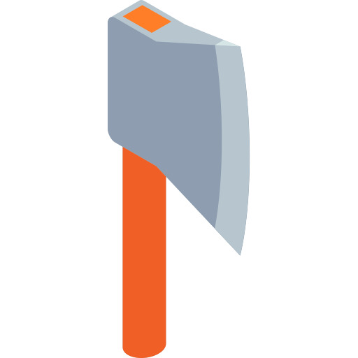 axt Isometric Flat icon