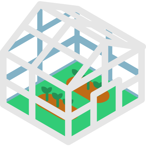 Greenhouse effect Isometric Flat icon