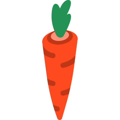 Carrot Isometric Flat icon