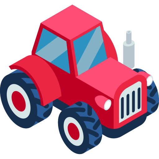 traktor Isometric Flat icon