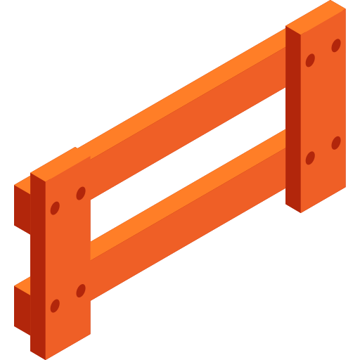Fence Isometric Flat icon