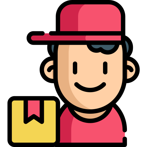 Delivery man Special Lineal color icon