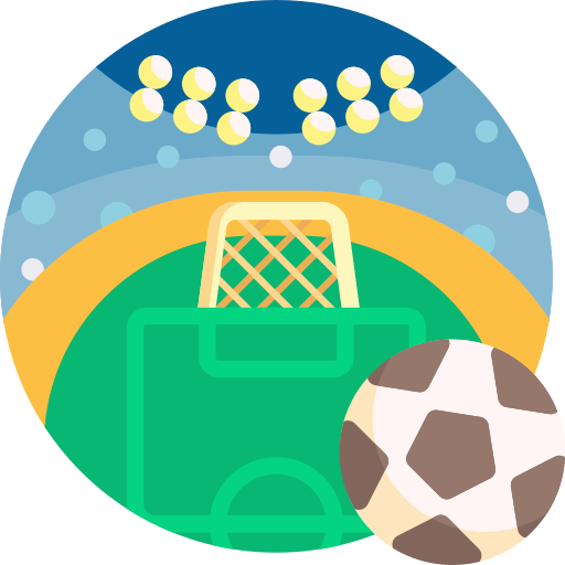 boisko do piłki nożnej Detailed Flat Circular Flat ikona