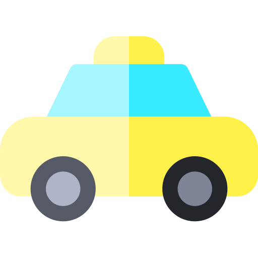 taxi Basic Rounded Flat ikona