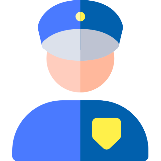 경찰 Basic Rounded Flat icon