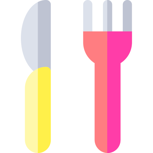 Restaurante Basic Rounded Flat icono