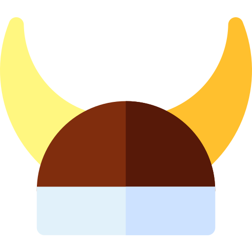 casque viking Basic Rounded Flat Icône