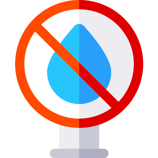 No hay agua Basic Rounded Flat icono