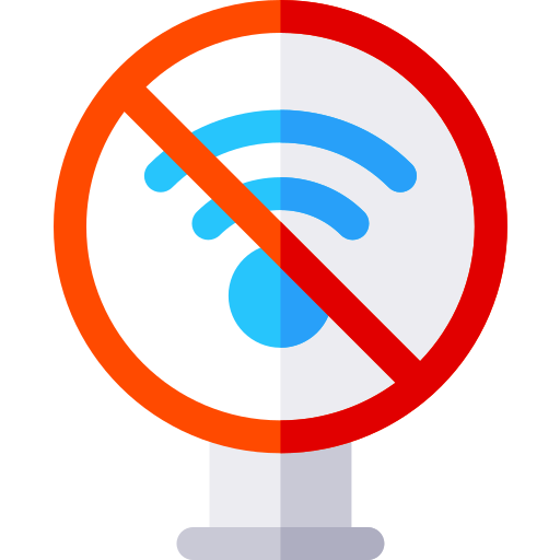 no wifi Basic Rounded Flat icono
