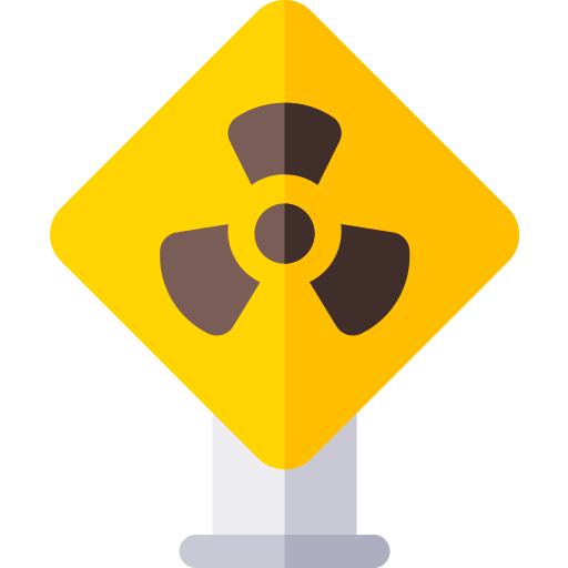 Radiación Basic Rounded Flat icono