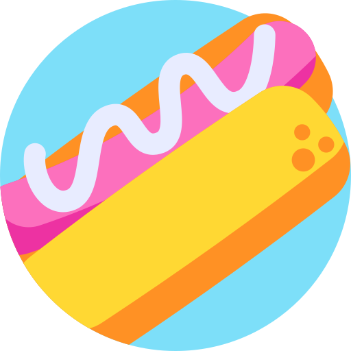 hot dog Detailed Flat Circular Flat icona