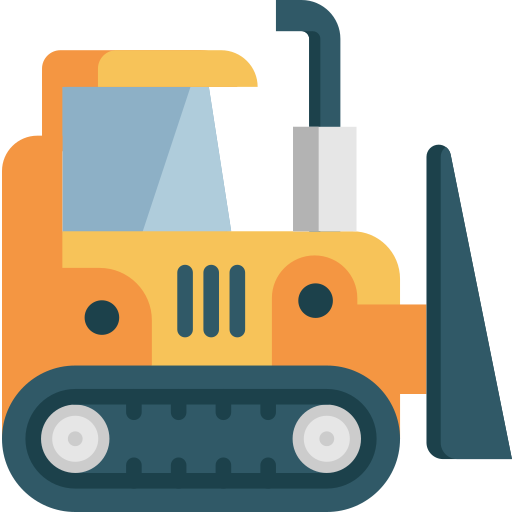 bulldozer Special Flat icoon