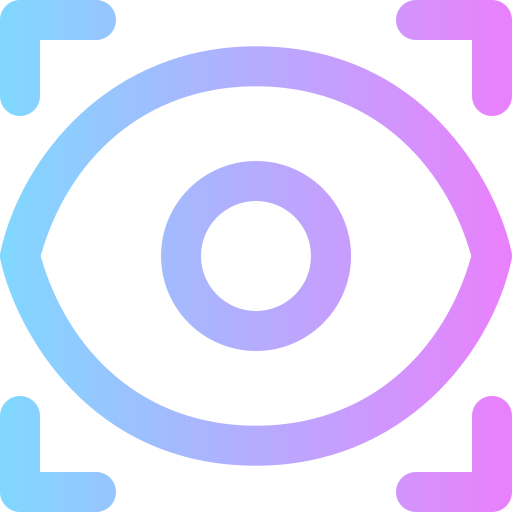 exploración ocular Super Basic Rounded Gradient icono