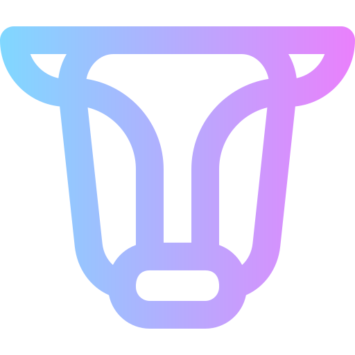 Cow Super Basic Rounded Gradient icon