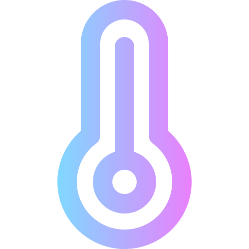 Temperature Super Basic Rounded Gradient icon