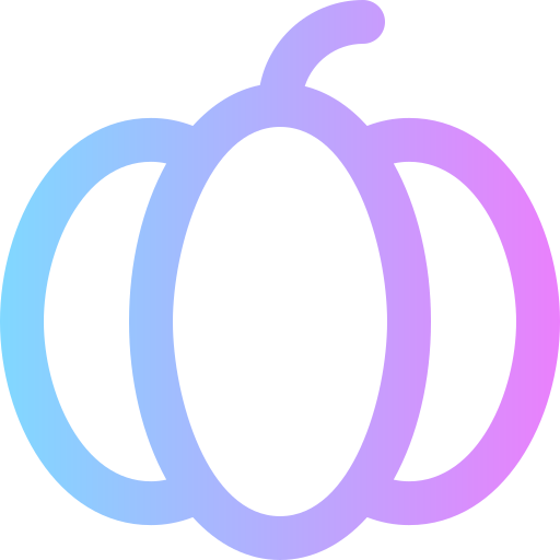 Pumpkin Super Basic Rounded Gradient icon
