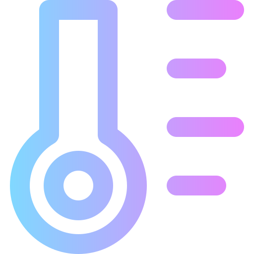 thermometer Super Basic Rounded Gradient icoon