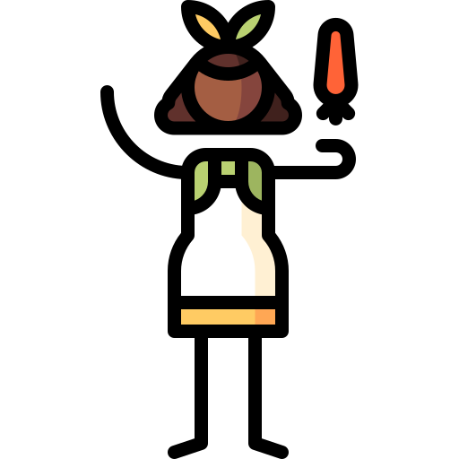 Vegetarian restaurant Puppet Characters Lineal Color icon